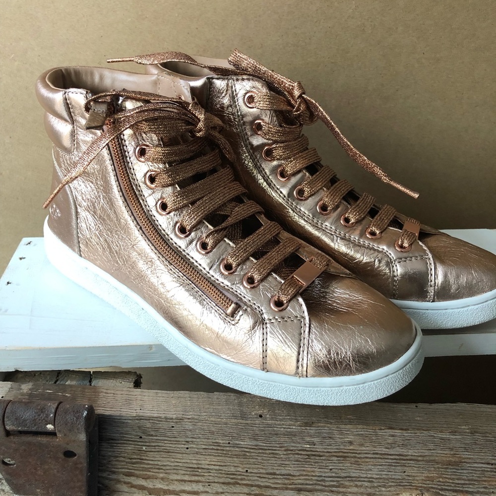 UGG Olive Hi-Top Sneaker Rose Gold